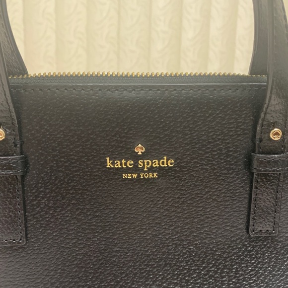 Kate Spade Black Textured Satchel - Picture 2 of 5
